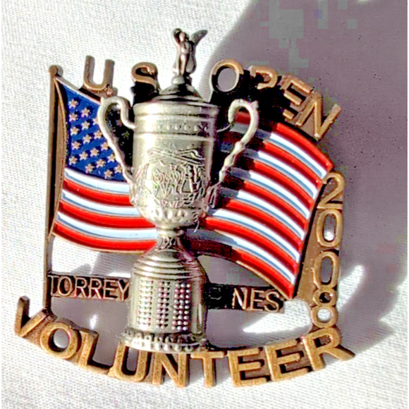 2008 US Open Torrey Pines Rare Volunteer Pin Tiger Woods Won!! - Picture 1 of 3